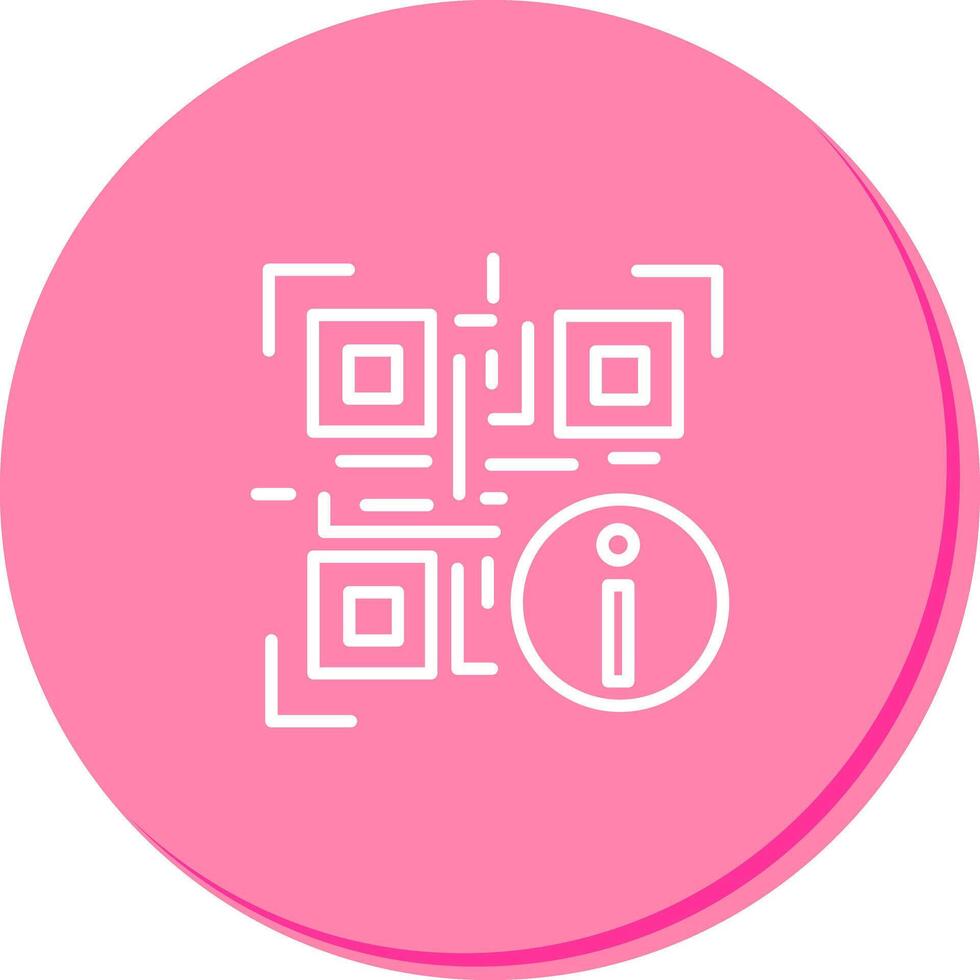 QR Code Information Icon Design vector