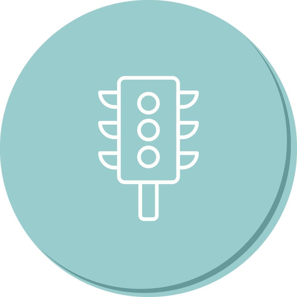 Vertical Traffic Light Icon Design vector