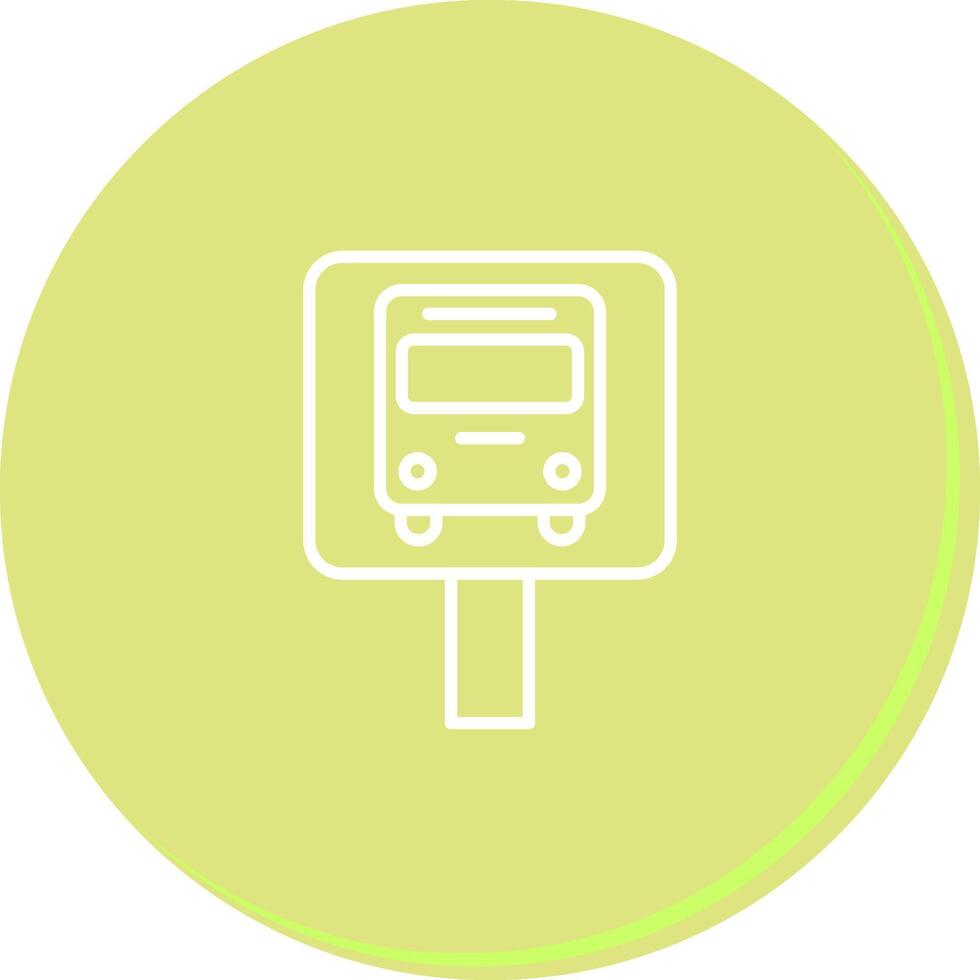 Bus Stop Icon Design vector