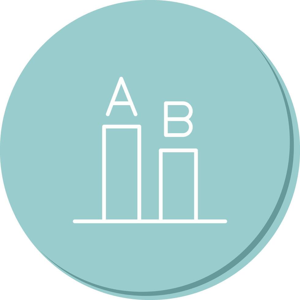 AB Testing Icon Design vector