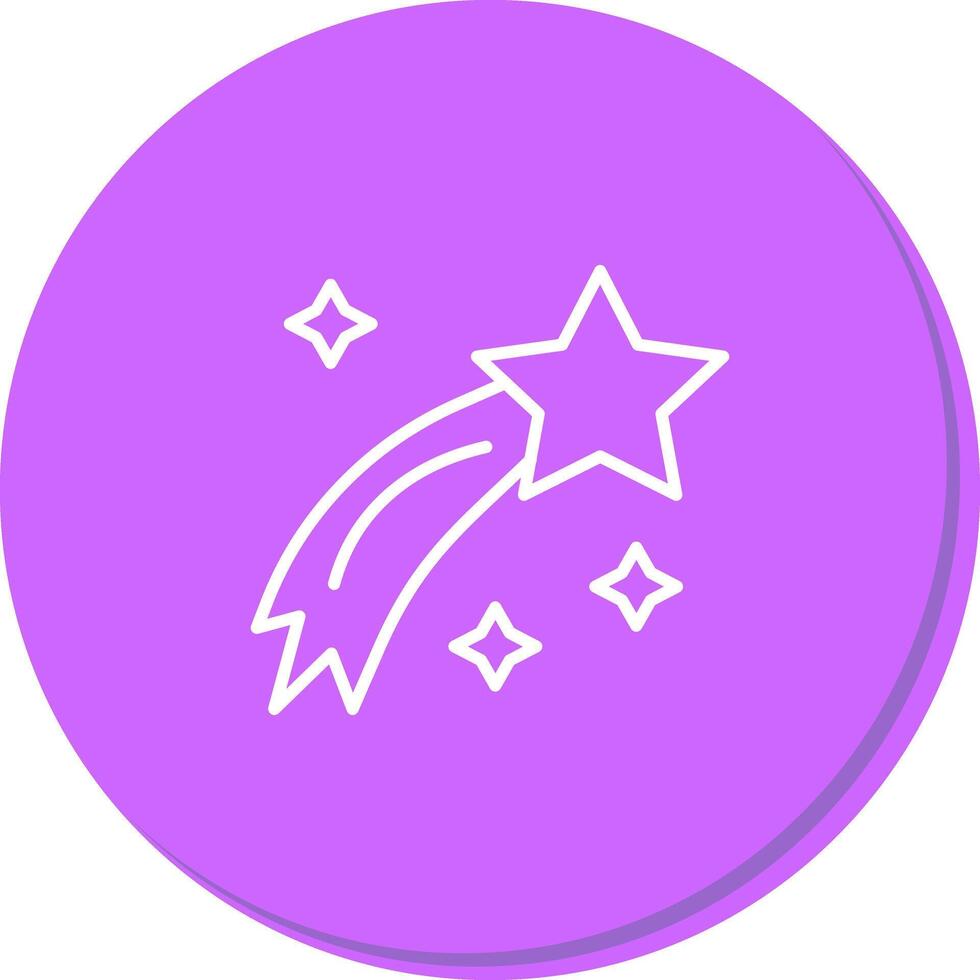 Shooting Star Icon Design vector