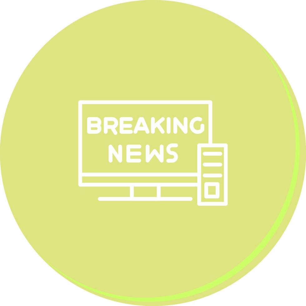 Breaking Story Icon Design vector