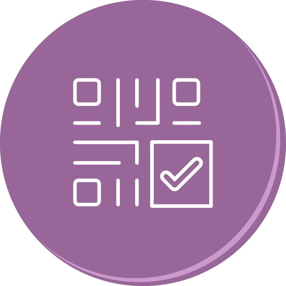 QR Code Checkout Icon Design vector