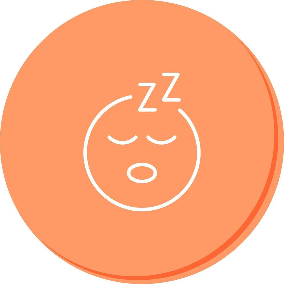 Sleeping Face Icon Design vector