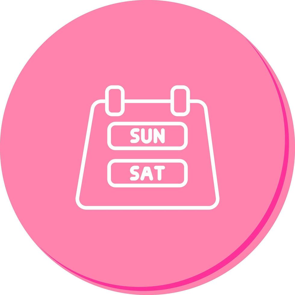 Weekend Getaway Icon Design vector