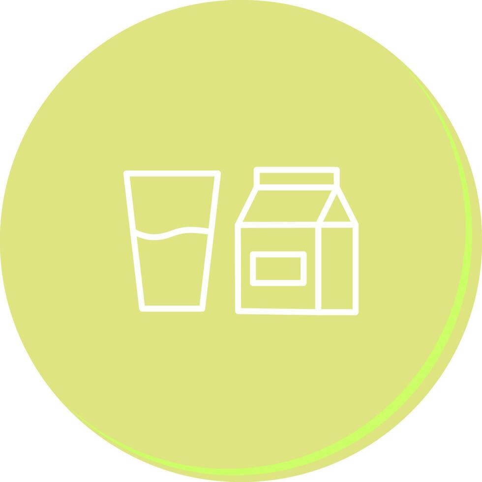 Glass of Milk Icon Design vector