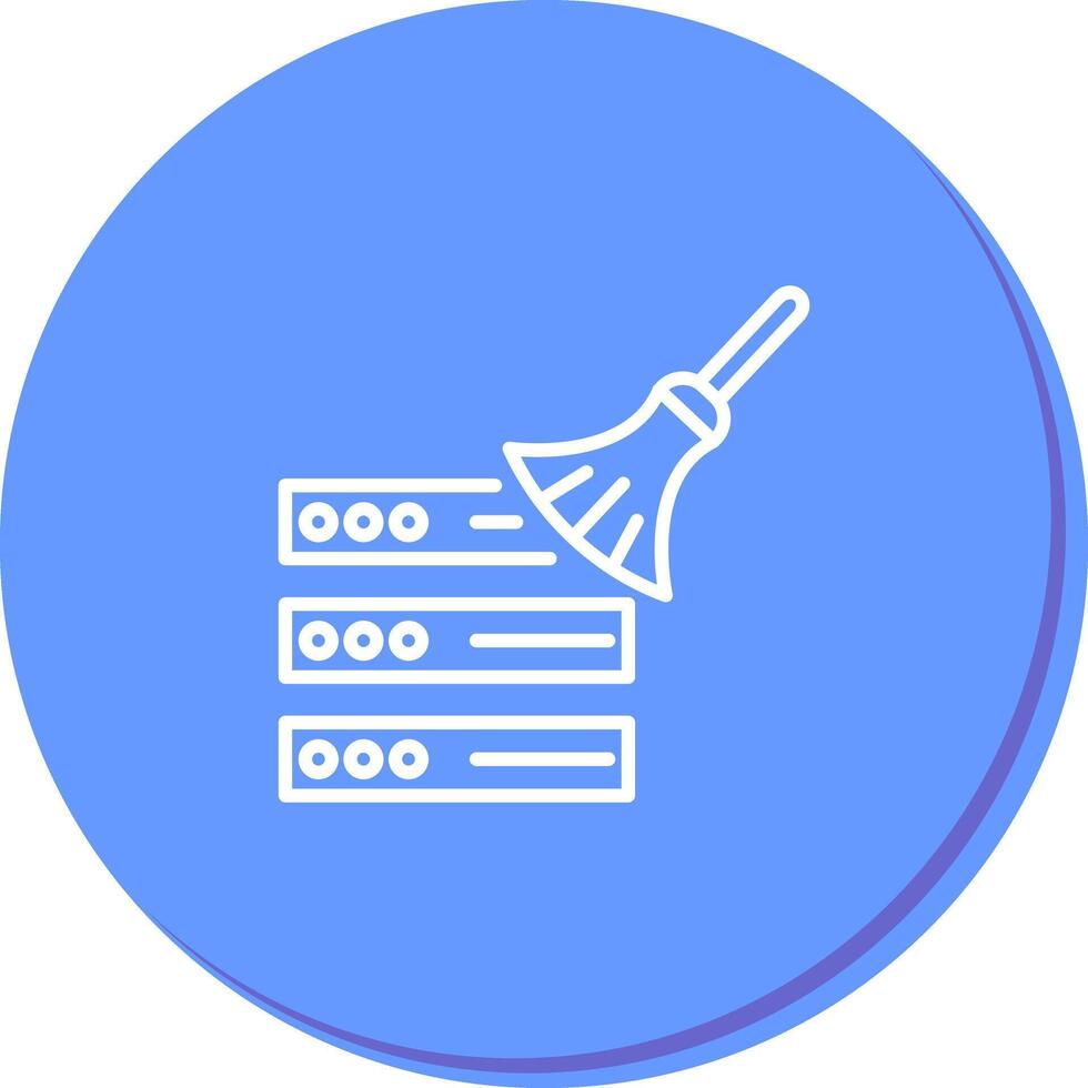 Data Cleaning Icon Design vector