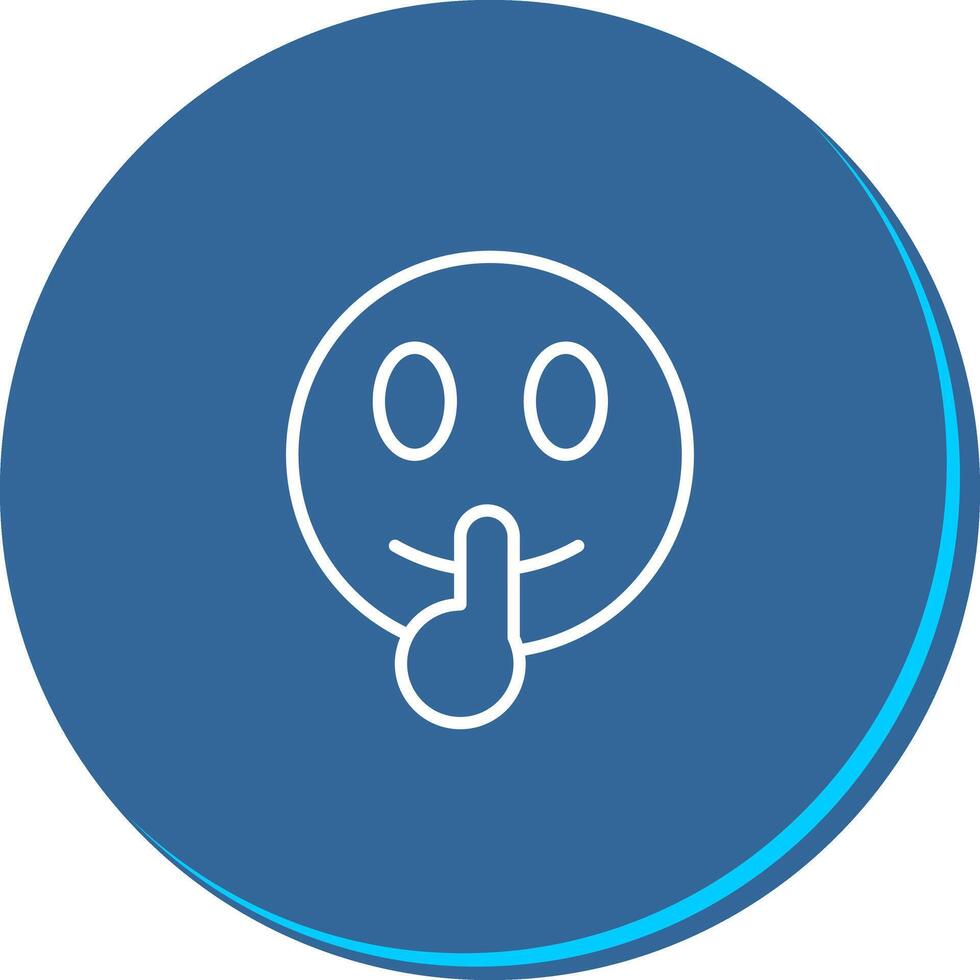 Shushing Face Icon Design vector