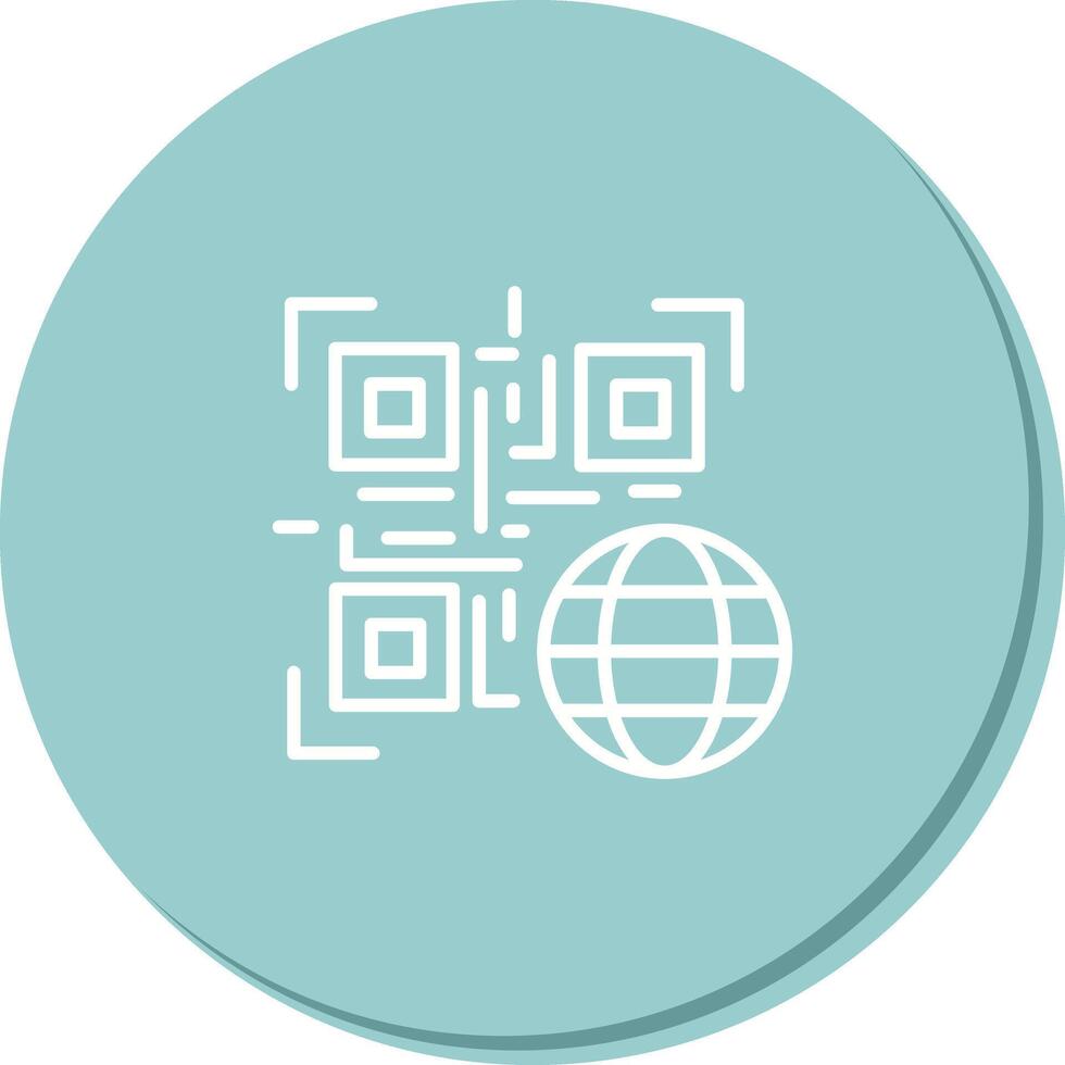 QR Code Website Icon Design vector
