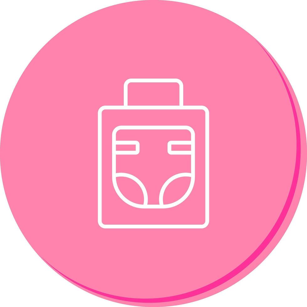 Diaper Bag Icon Design vector