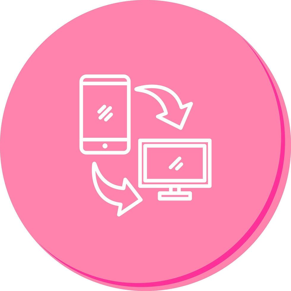 Synchronization Icon Design vector