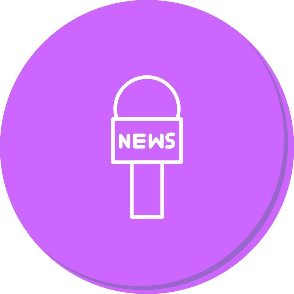 News Microphone Icon Design vector