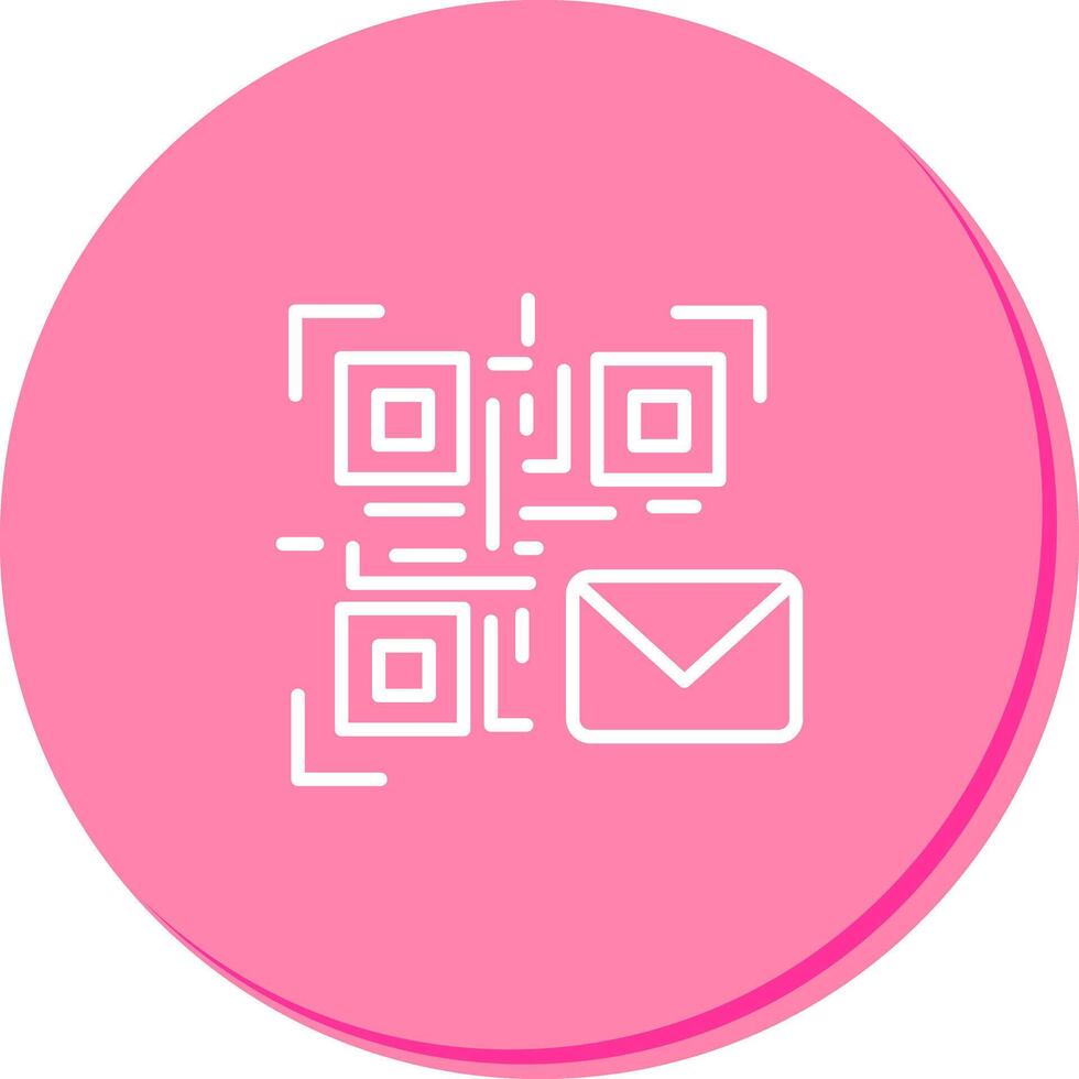 QR Code Email Icon Design vector