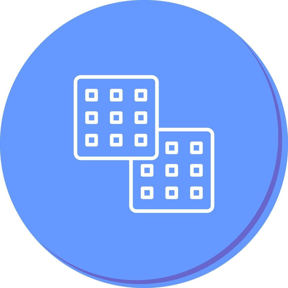 Waffle Icon Design vector
