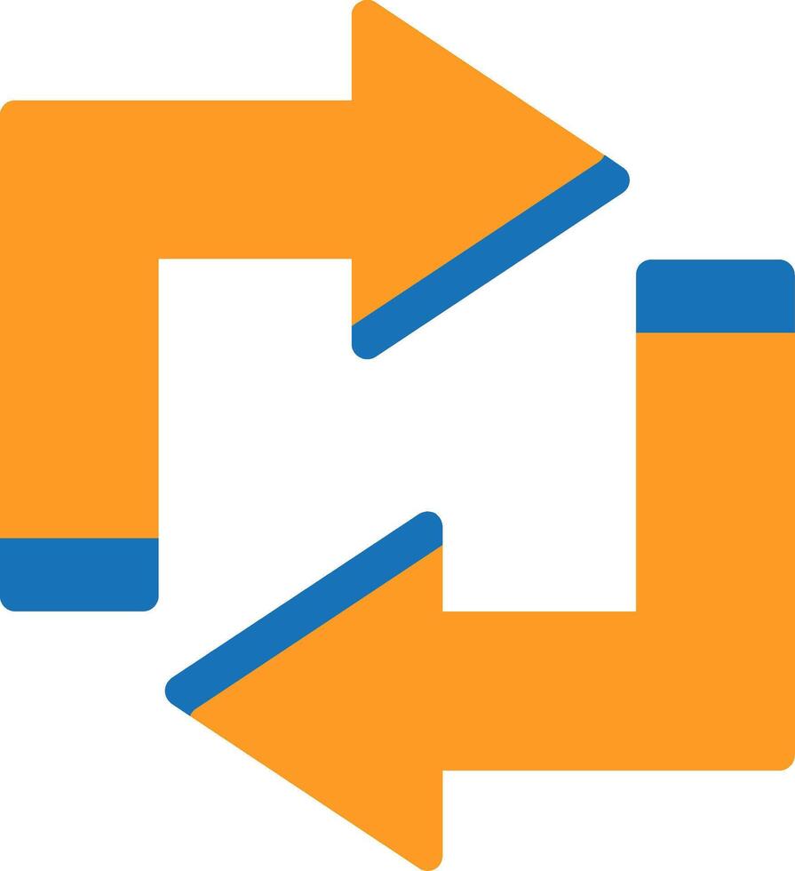 Refresh Flat Two Color vector