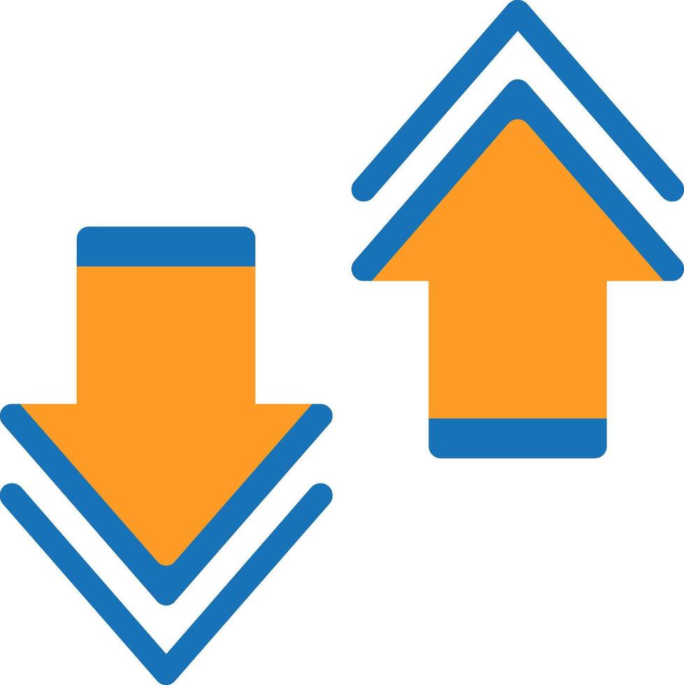Expand Flat Two Color vector