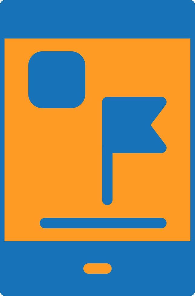 Flag Flat Two Color vector
