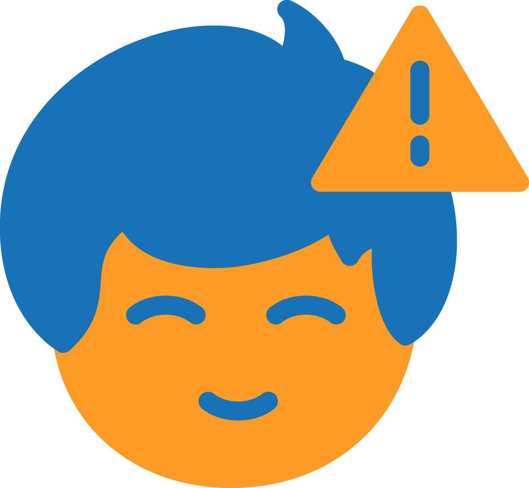 Error or warning symbol Flat Two Color vector