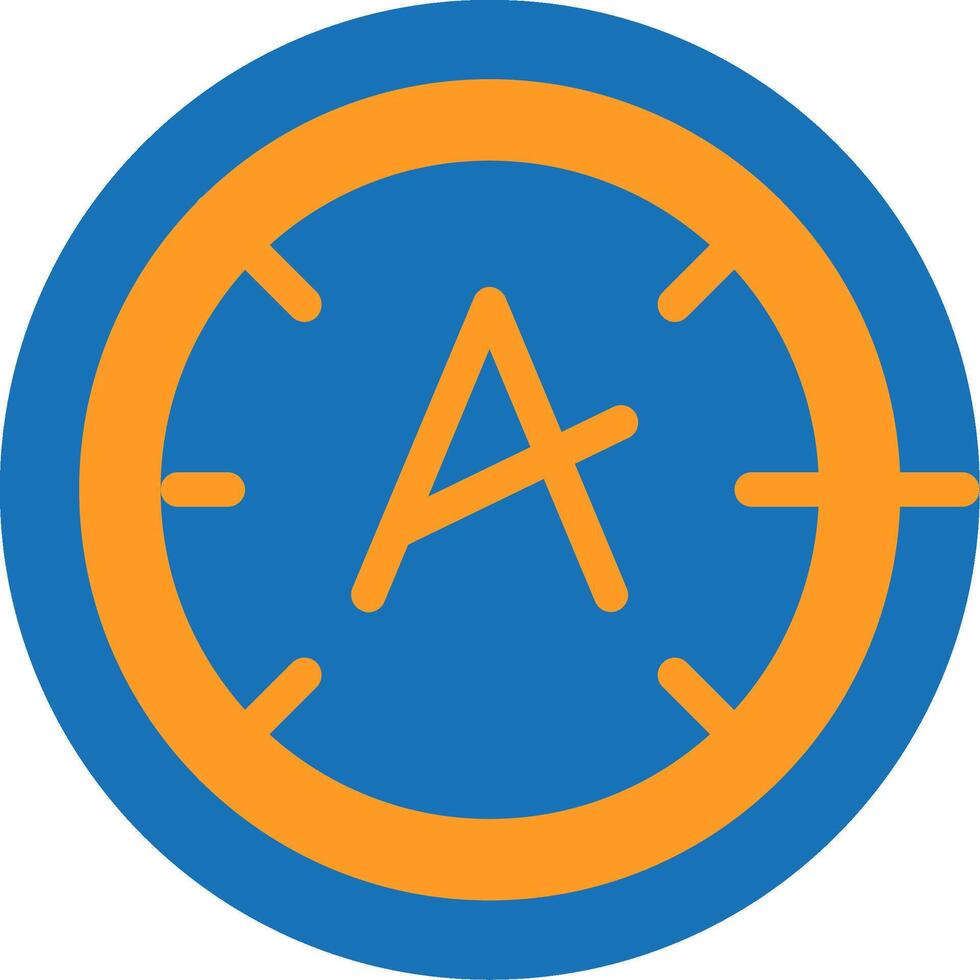 Dyslexia friendly Flat Two Color vector