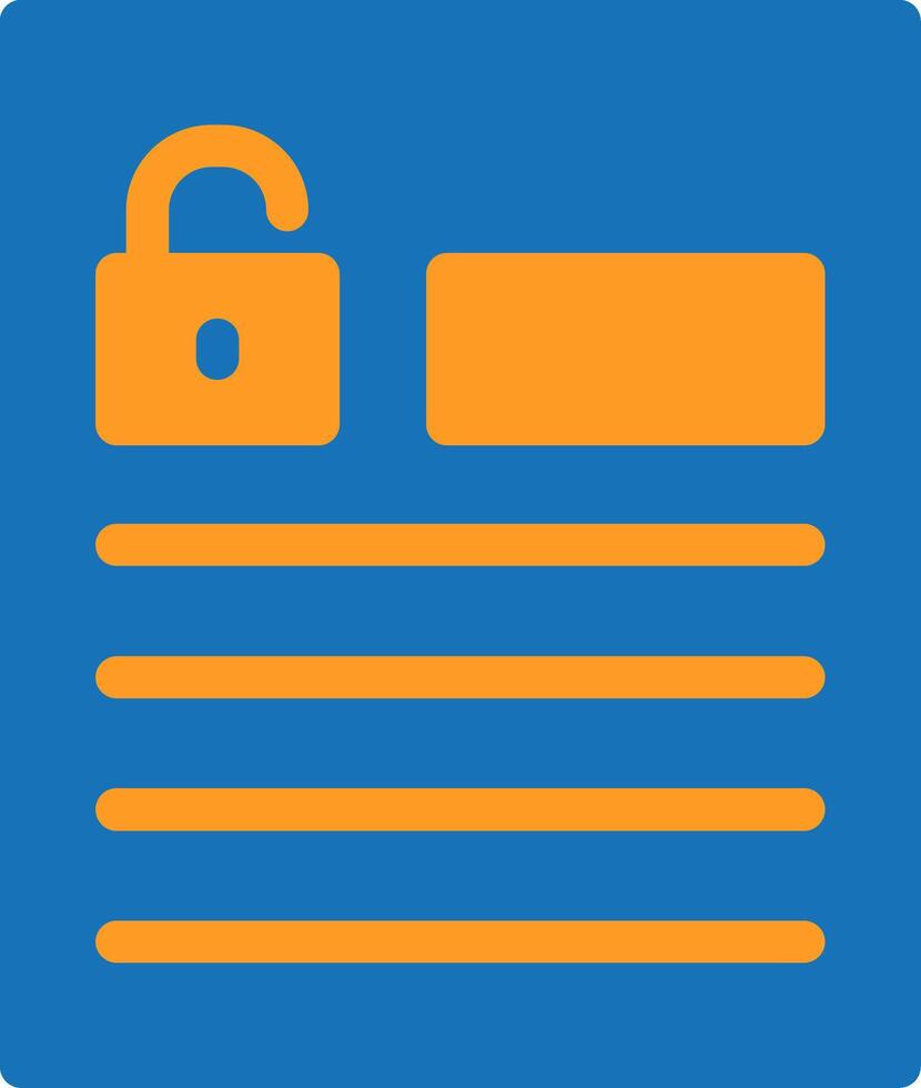 Accessible forms Flat Two Color vector