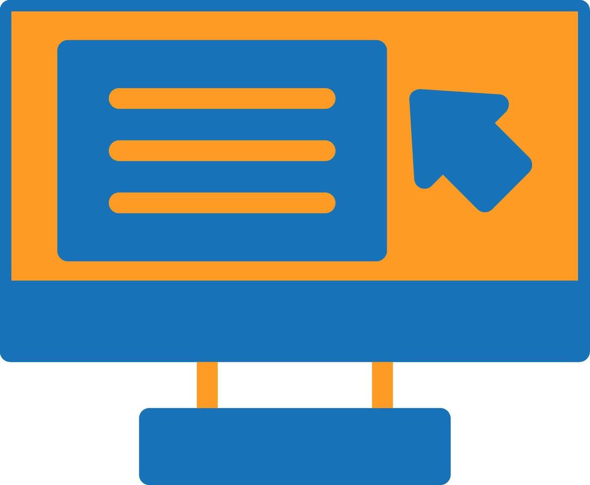 Screen reader Flat Two Color vector