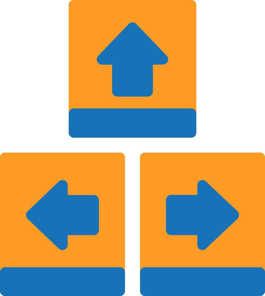 Keyboard navigation Flat Two Color vector