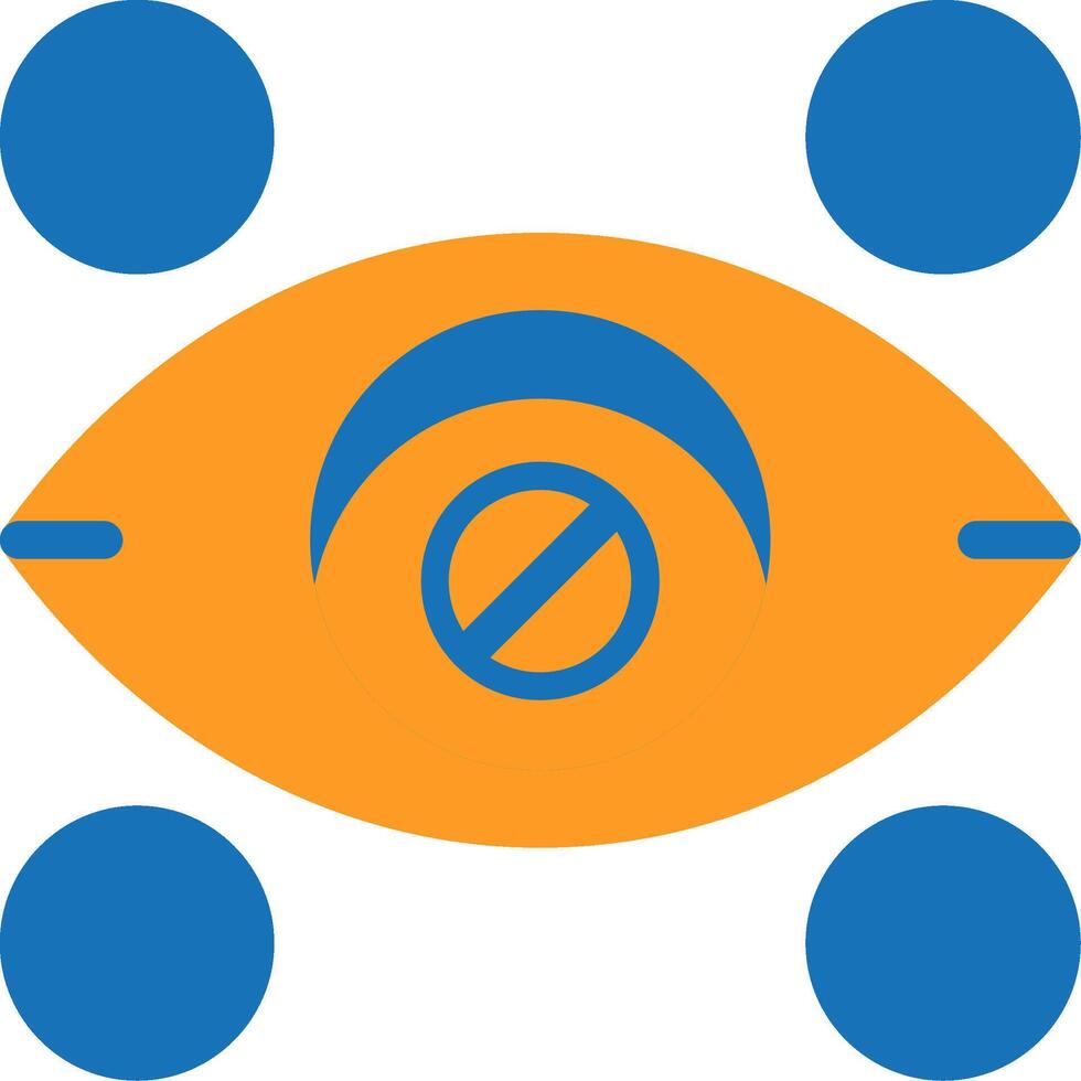 Color blindness Flat Two Color vector