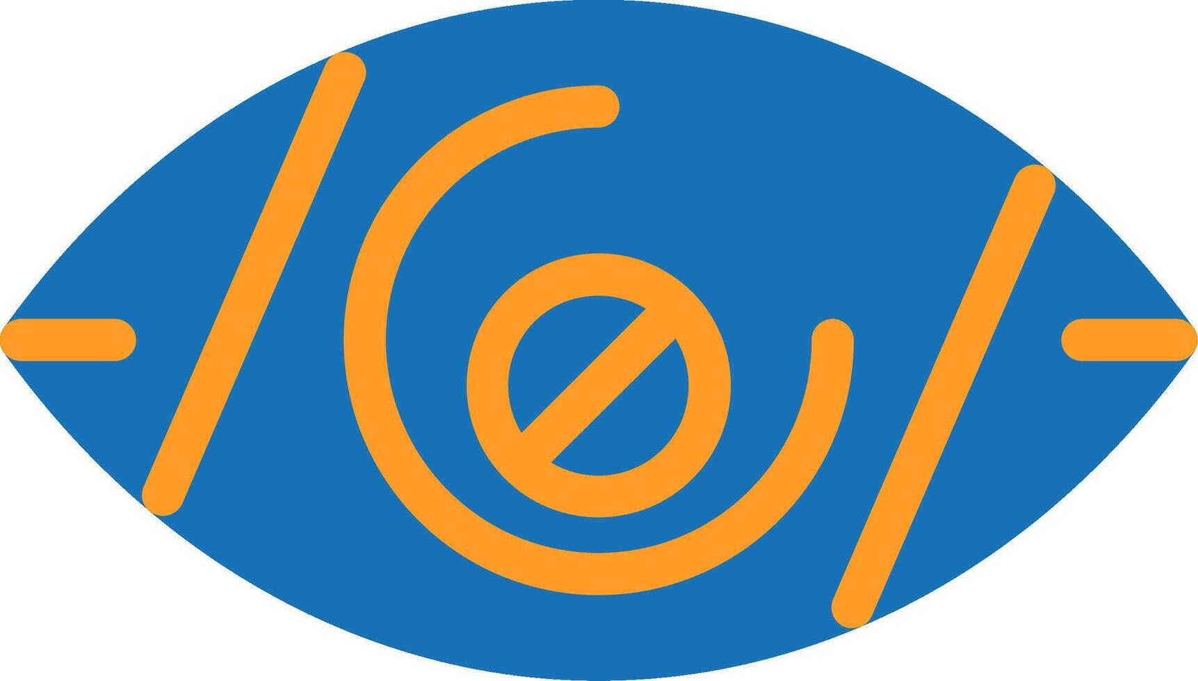Visual impairment Flat Two Color vector