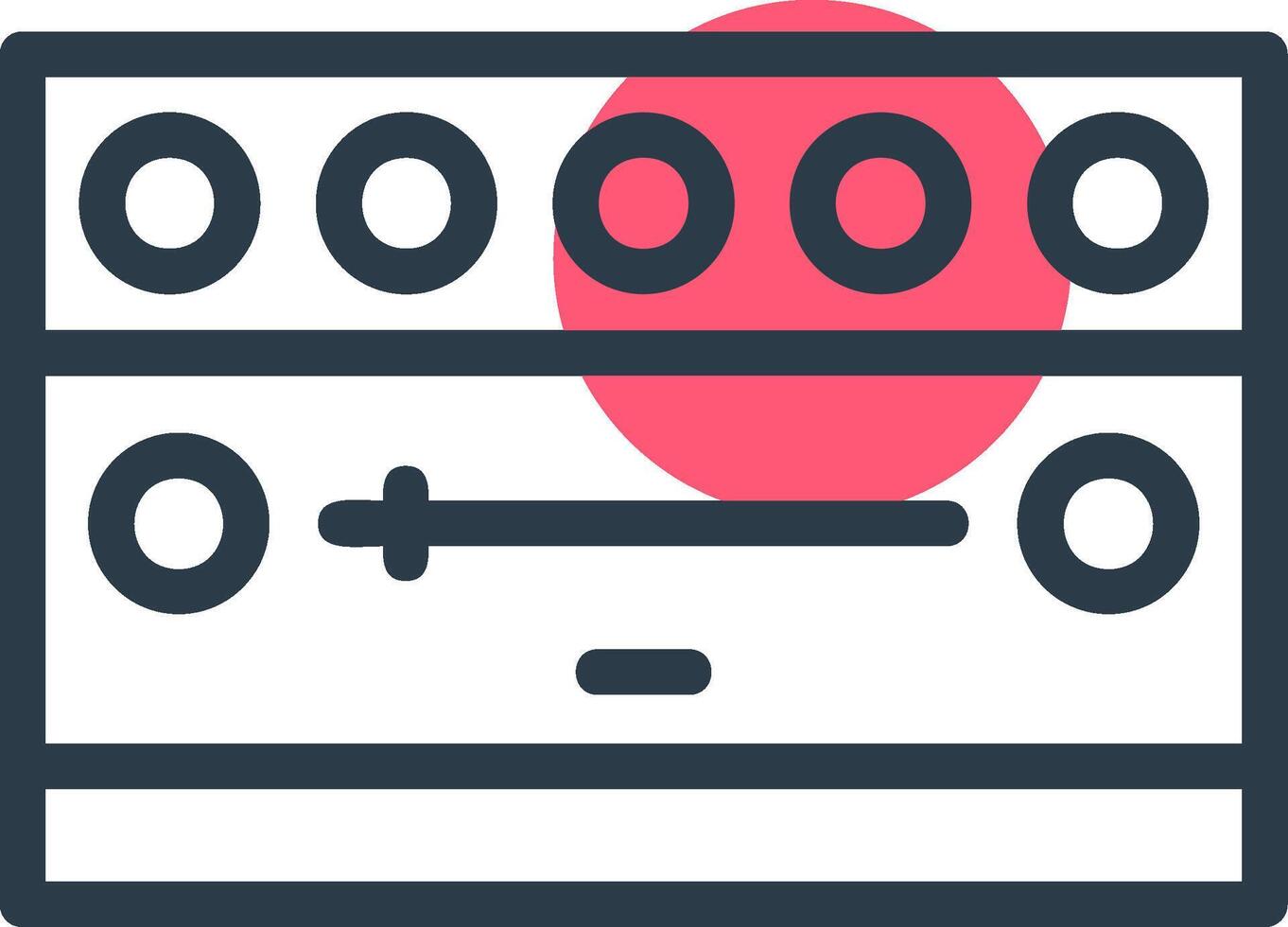 Notification Bar Line with small circle background vector