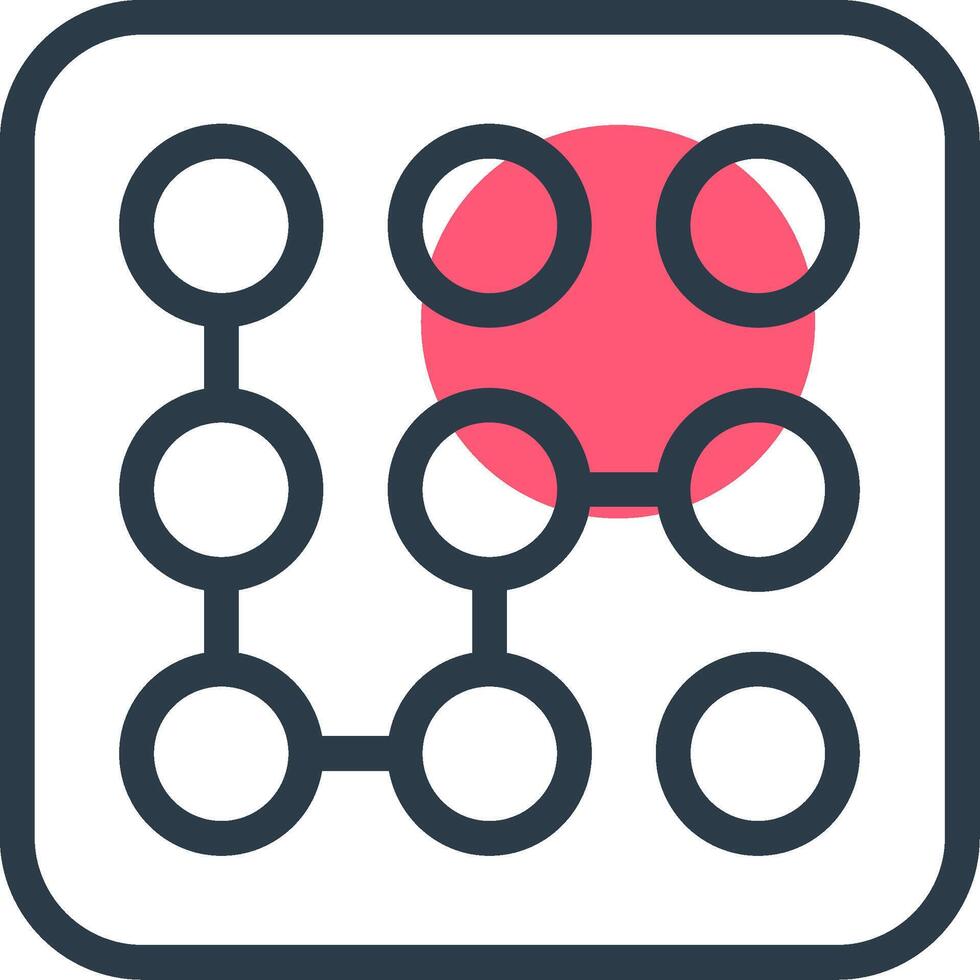Pattern Line with small circle background vector
