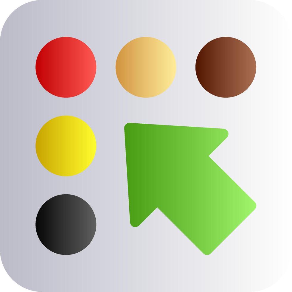 Braille support Flat Gradient vector