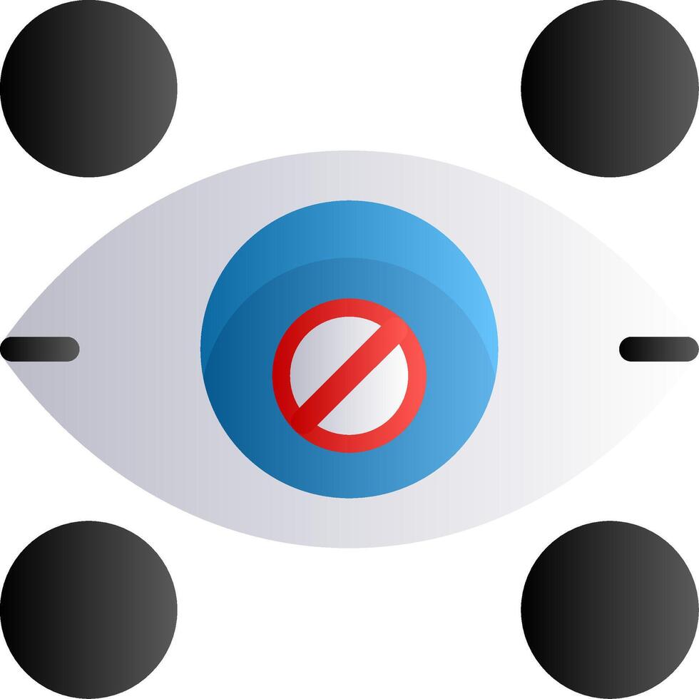 Color blindness Flat Gradient vector