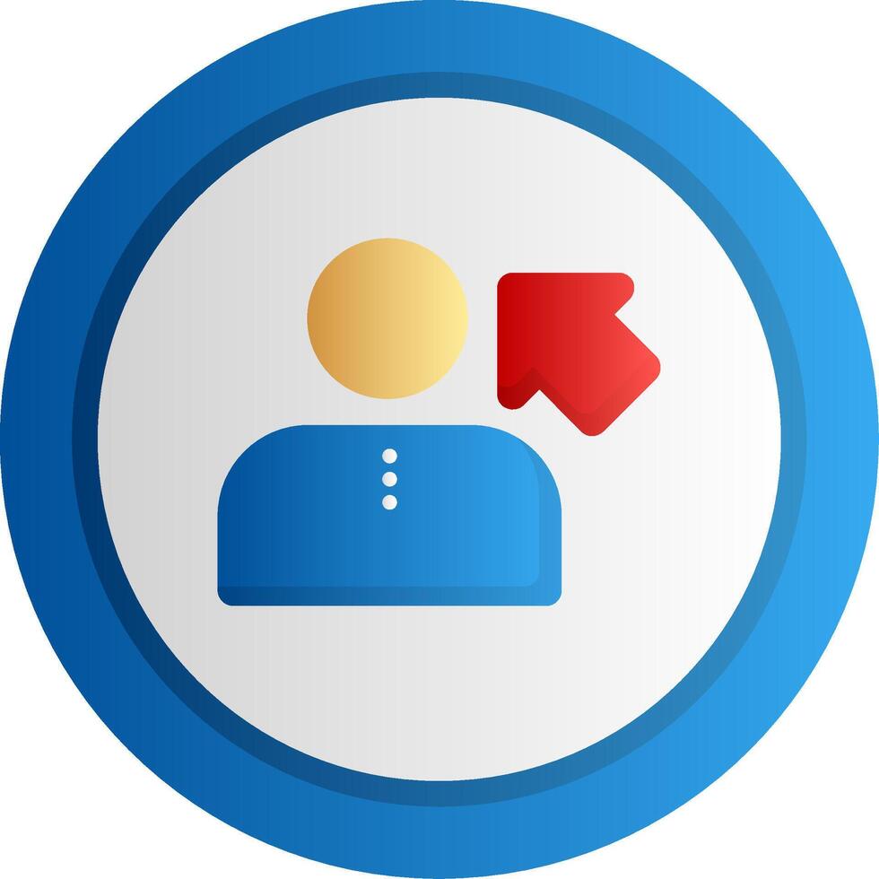 Sign In Flat Gradient vector