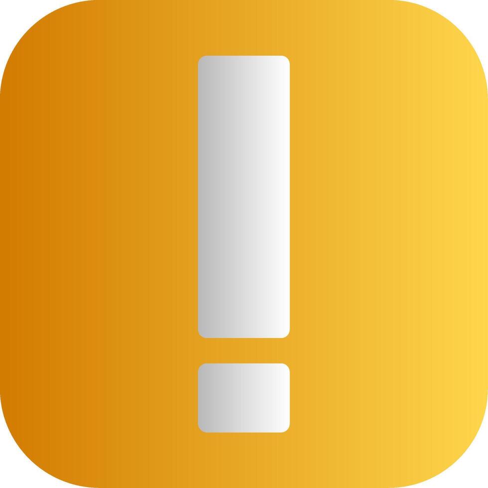 Exclamation Mark Flat Gradient vector