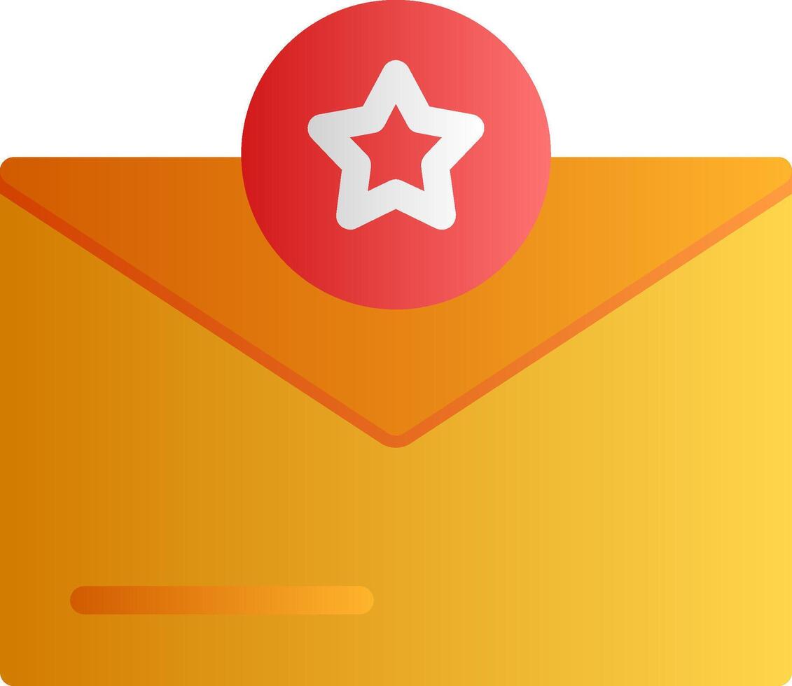 Star Flat Gradient vector
