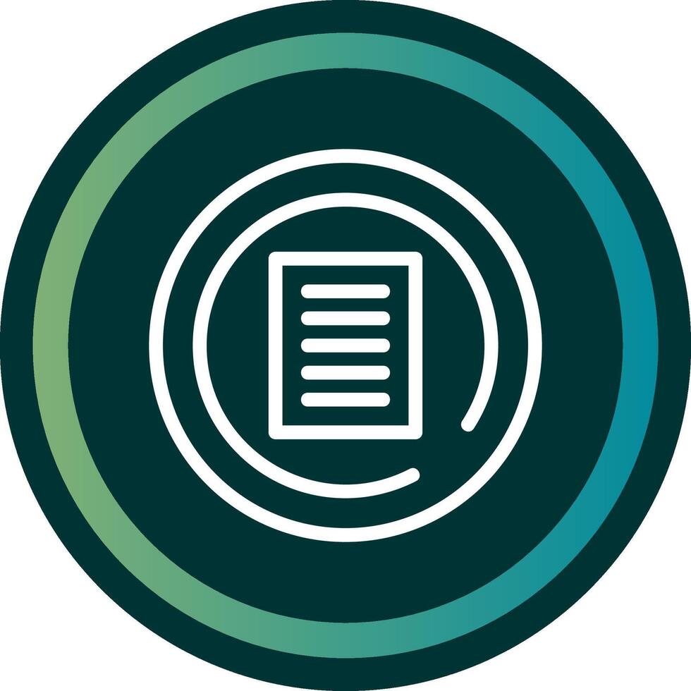 Terms of Service Line double Gredient Circle vector