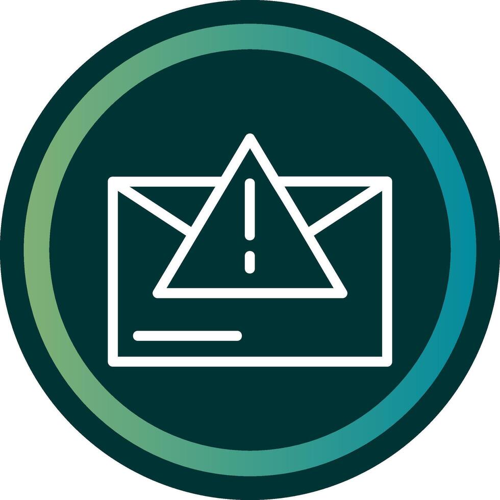 Warning Triangle Line double Gredient Circle vector