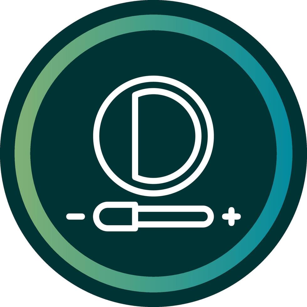 Contrast adjustment Line double Gredient Circle vector