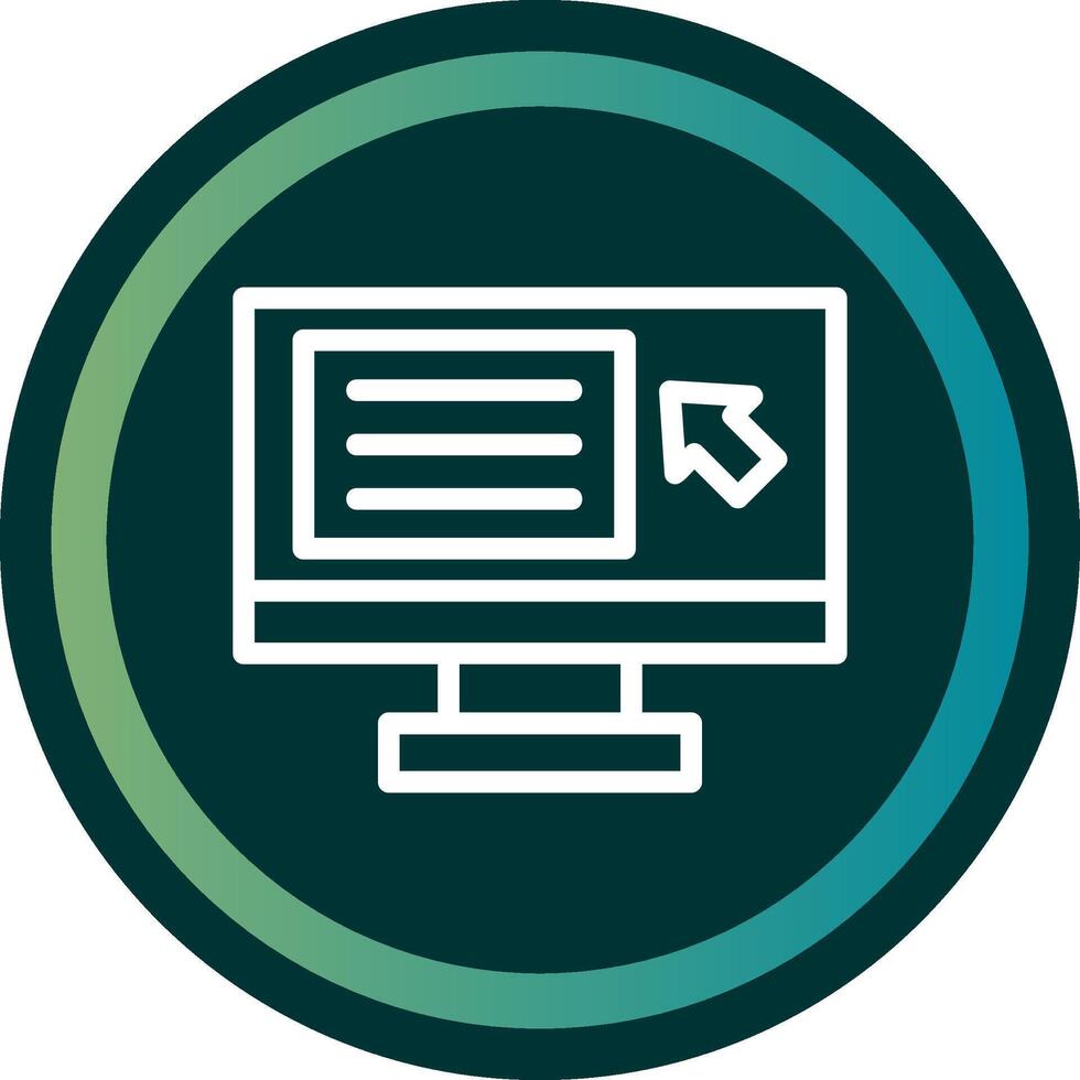 Screen reader Line double Gredient Circle vector