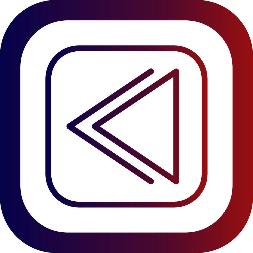 Backward Line Gradient Round Corner vector