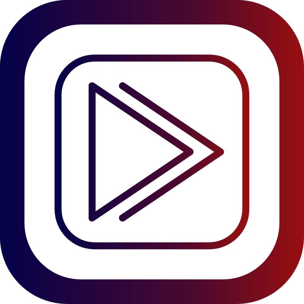 Forward Line Gradient Round Corner vector