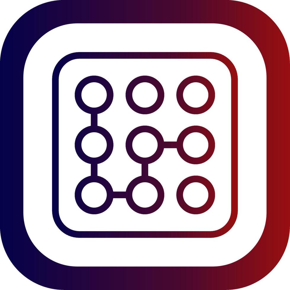 Pattern Line Gradient Round Corner vector