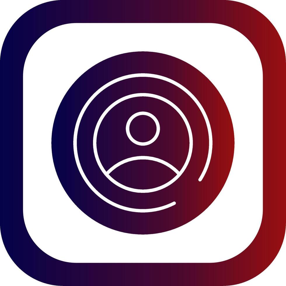 My Account Glyph Gradient Round Corner vector