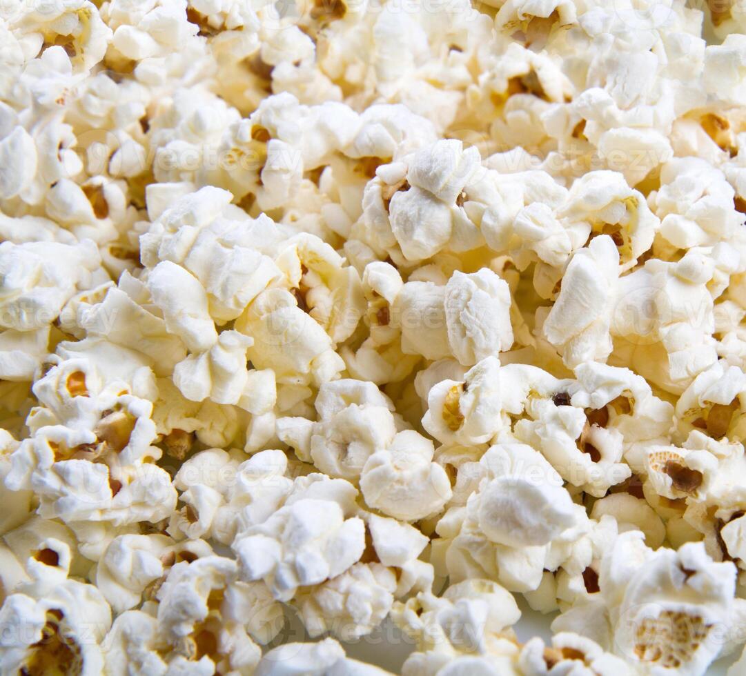 Popcorn texture background photo