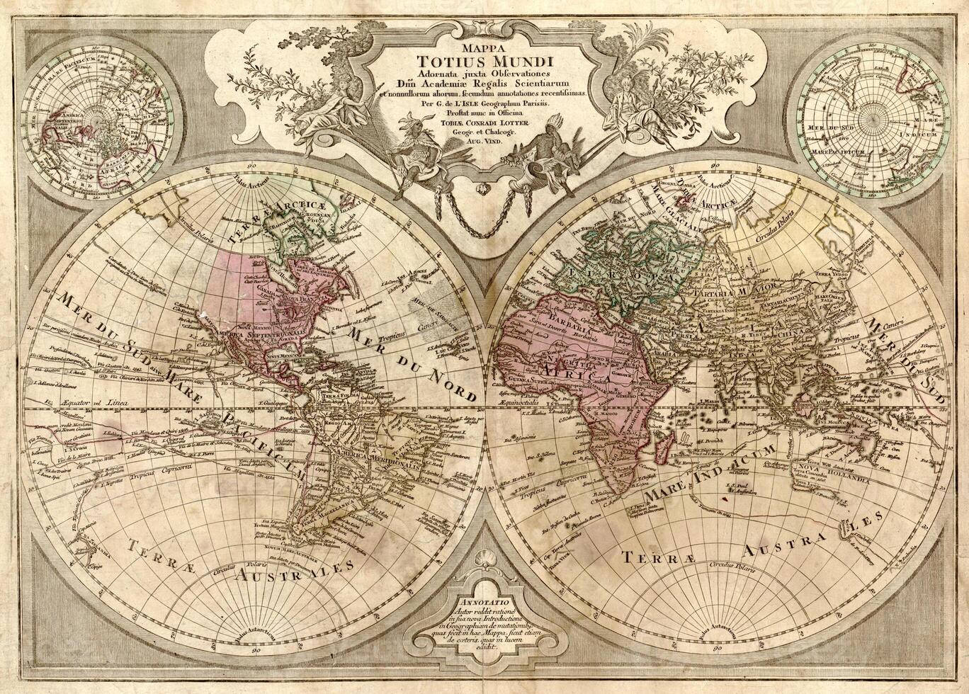 Vintage World map photo