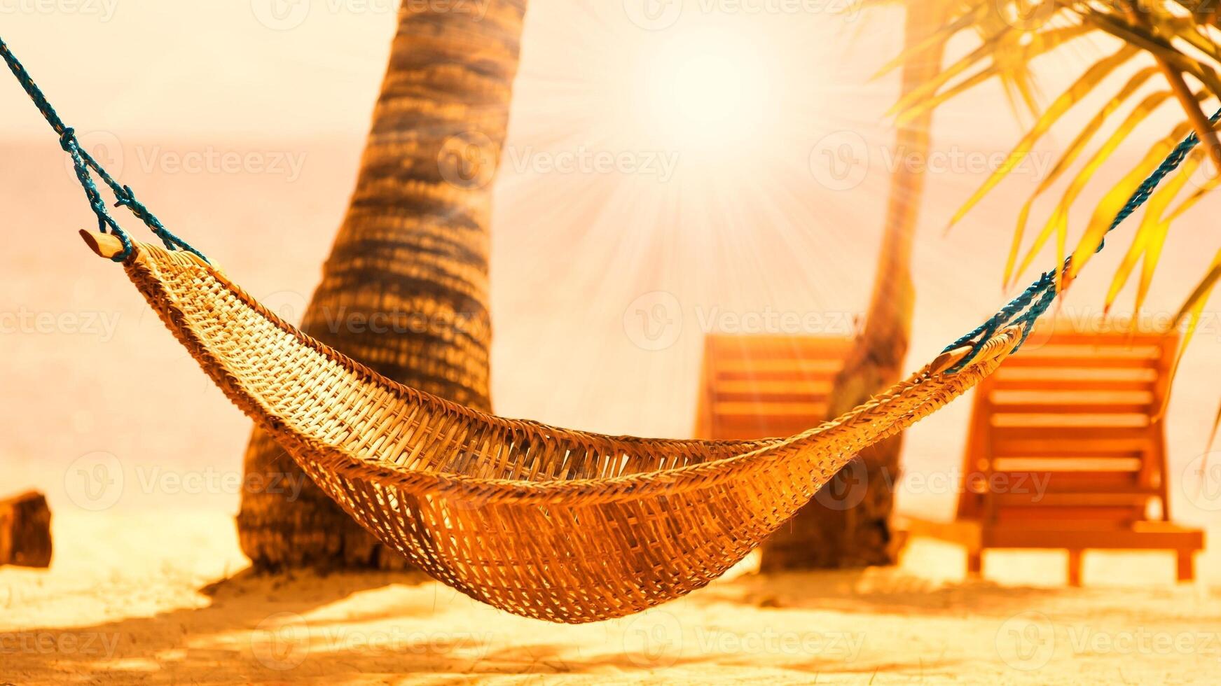 sunset tropical sea photo