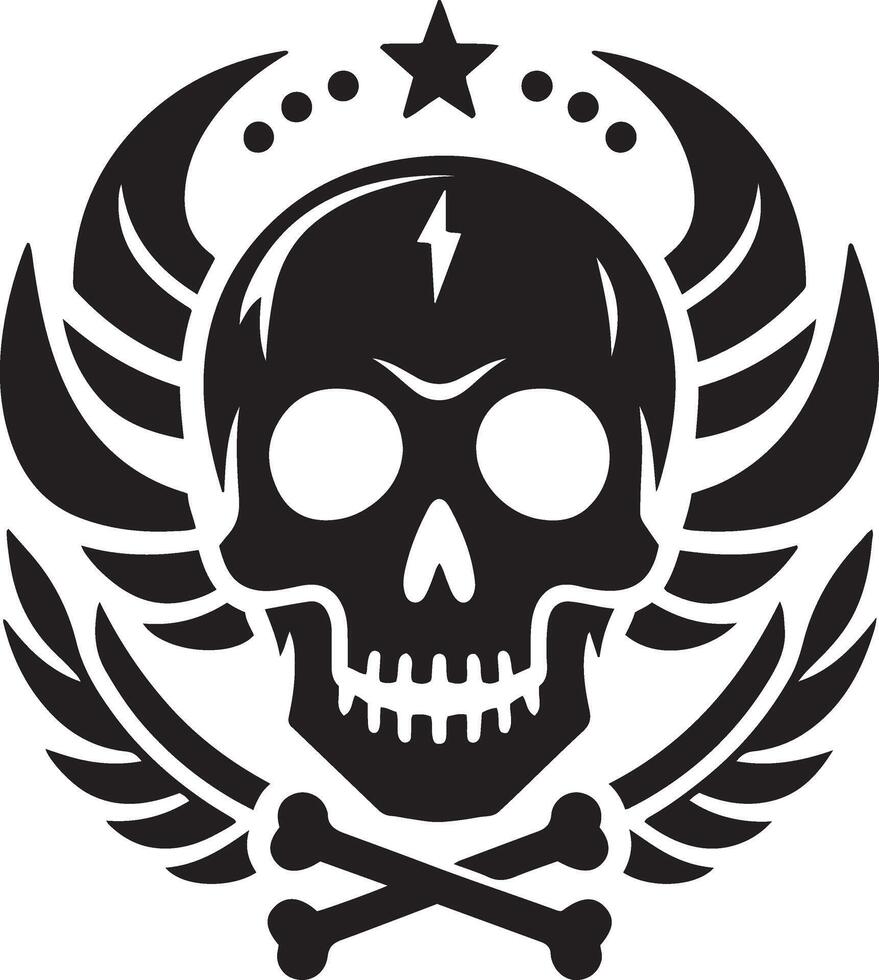 The Skull King's Throne Power and Mortality vector