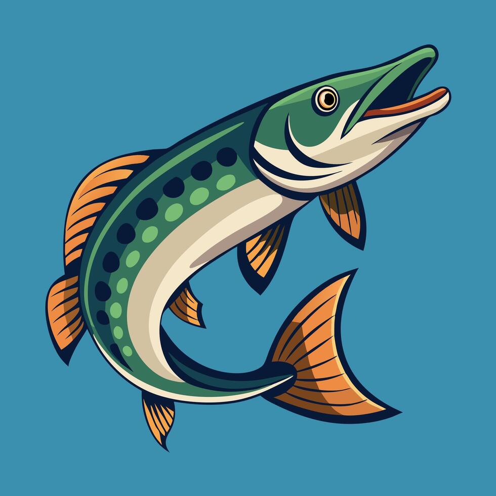 Tips and Techniques for Catching the Elusive Muskie Fish vector