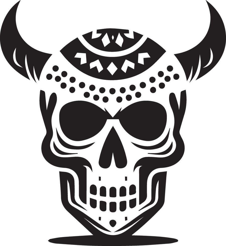 Warrior's Skull A Symbol of Strength and Honor vector