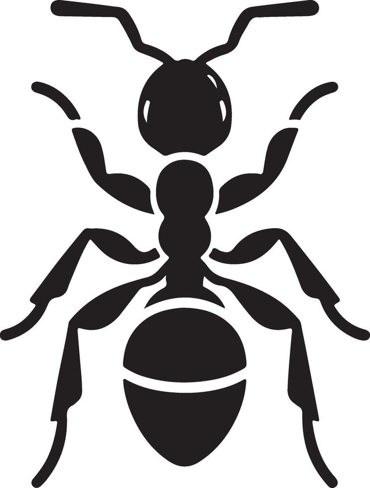 black ant silhouette illustration ,designer can easily use in their design. vector